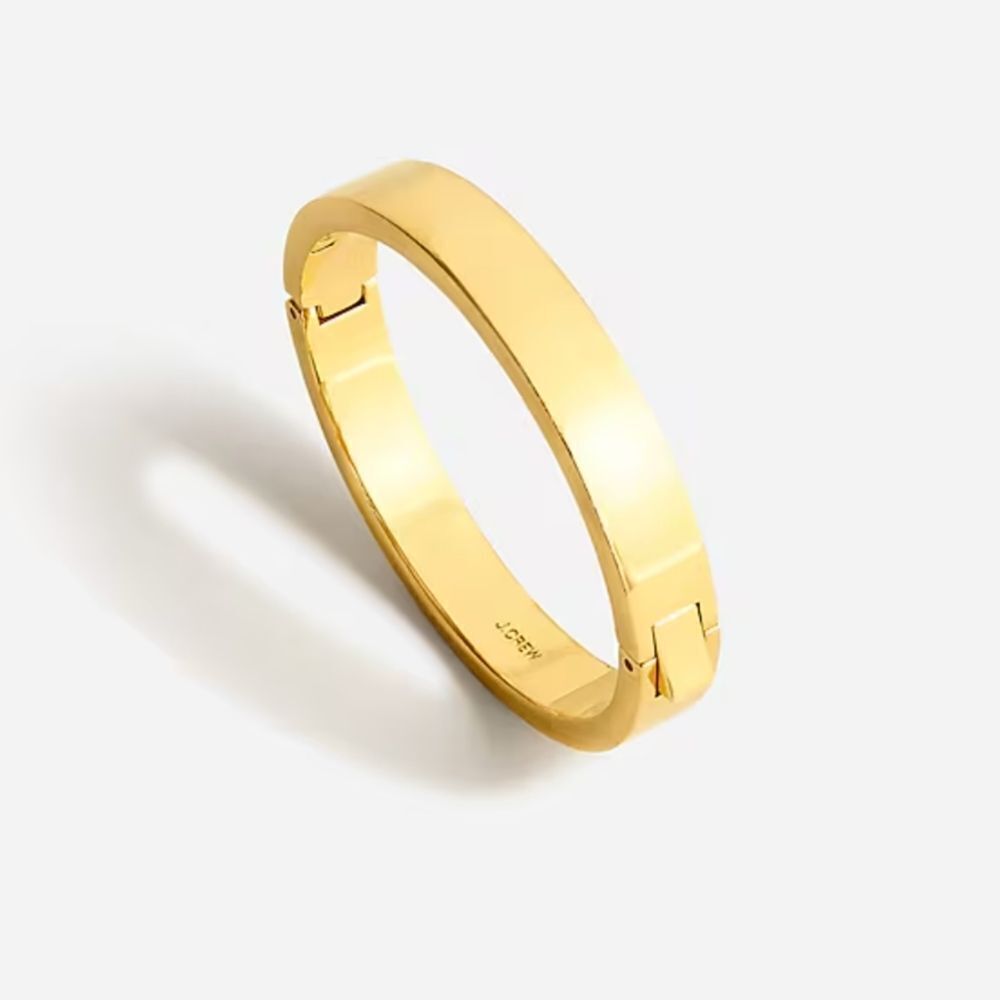 J. Crew gold tone Hinge bracelet